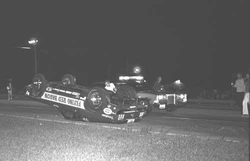 Tri-City Dragway - Flying Red Baron Crash From Fred Militello Photo By Don Ruppel  (newer photo)
